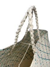 Teal Iraca bag - Large