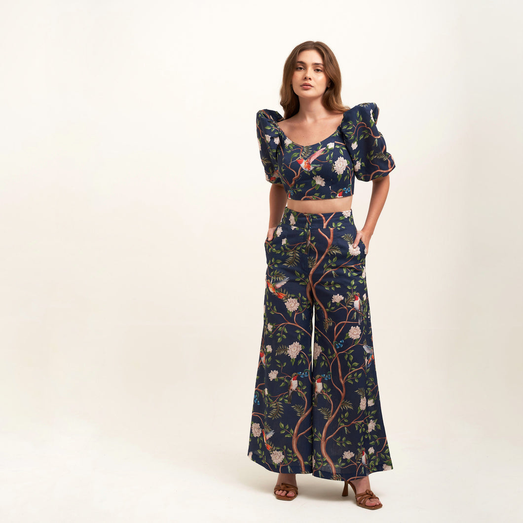 Hummingbird Haven Palazzo Pants