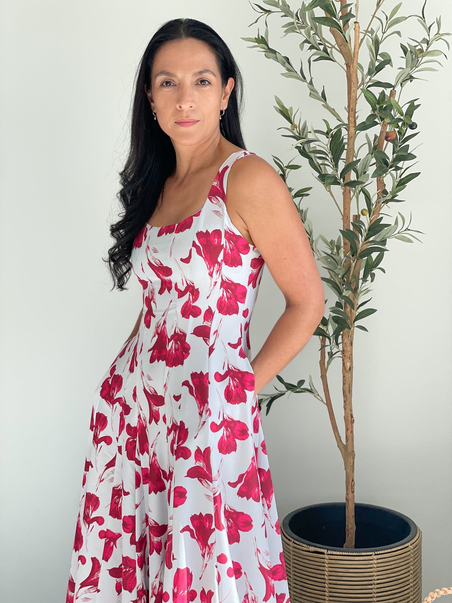 Ethereal Maxi Dress Silk Square Neck Flowy Maxi XL Ethereal Maxi Dress Silk Square Neck Flowy Maxi XL