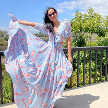 Ocean Flow set of blouse and skirt - The navy day