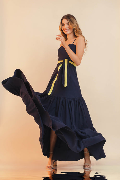 Lazuli striped Maxi Dress Pre-Order