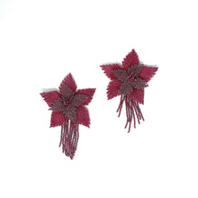 Orchid Kamentsa Earrings - Dark pink