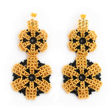 Nepono black earrings