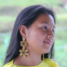 Nepono black earrings