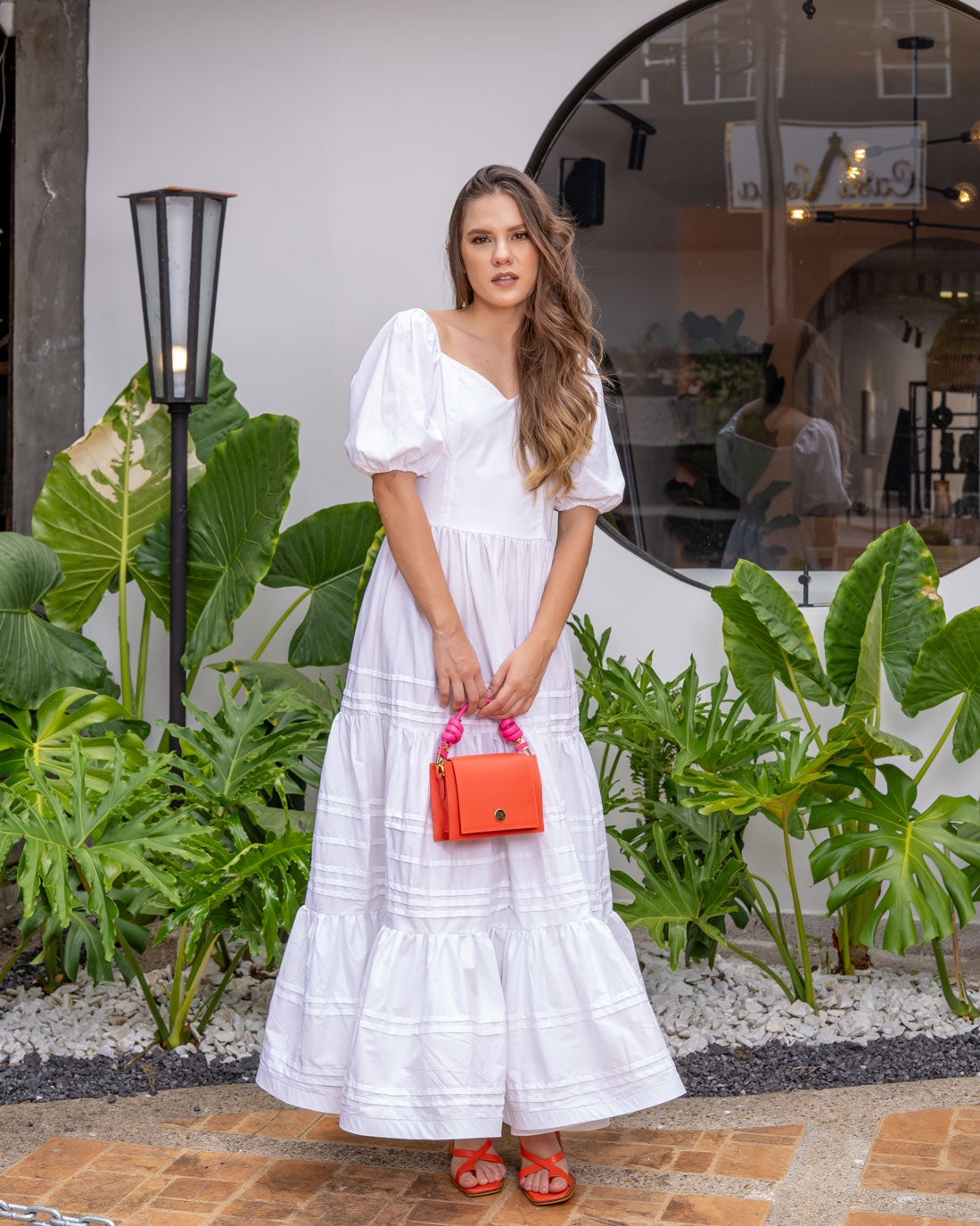 pleated holiday dress Elegant Pleated Chiffon Long Skirt Dress